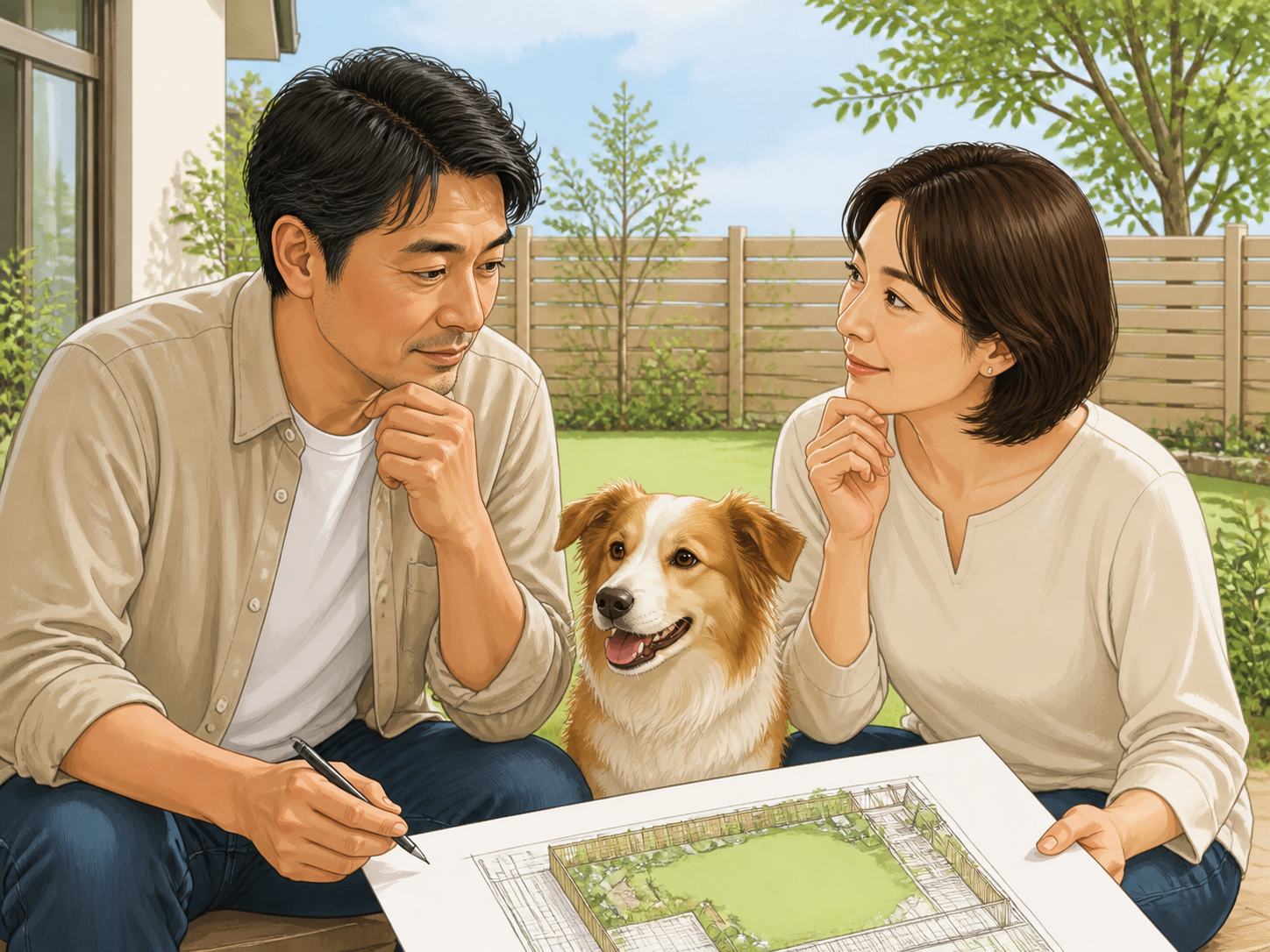 愛犬のためのドッグランを考える40代夫婦