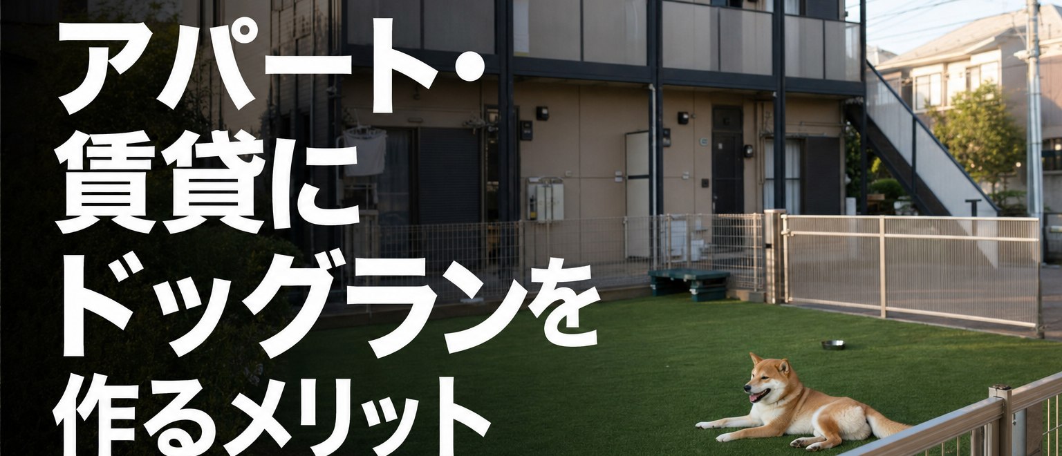 アパート・賃貸にドッグランを作るメリット