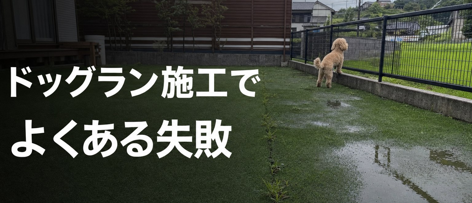 ドッグラン施工でよくある失敗
