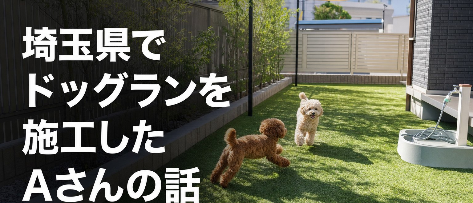 埼玉県でドッグランを施工したAさんの話