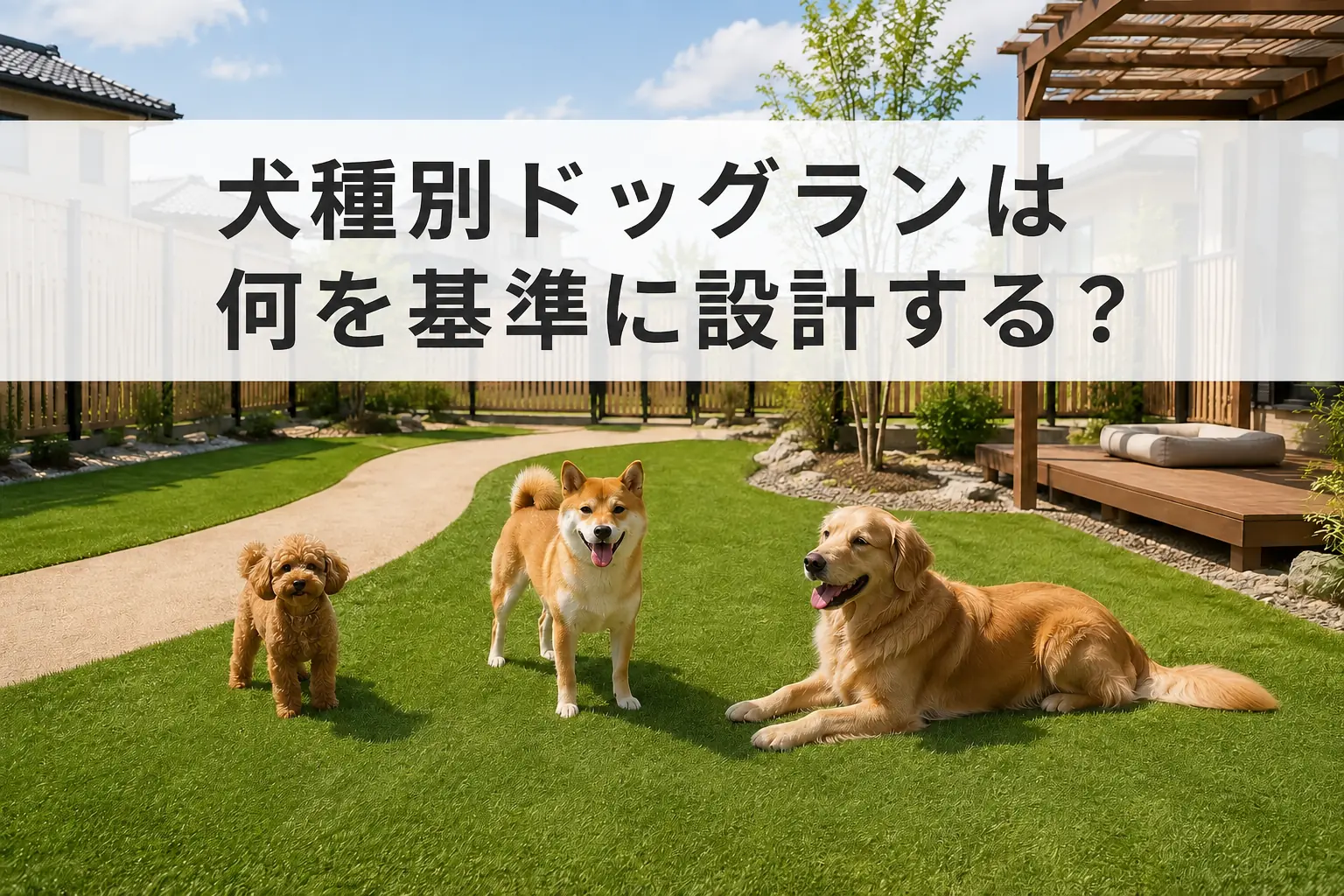 犬種別ドッグランは何を基準に設計する？