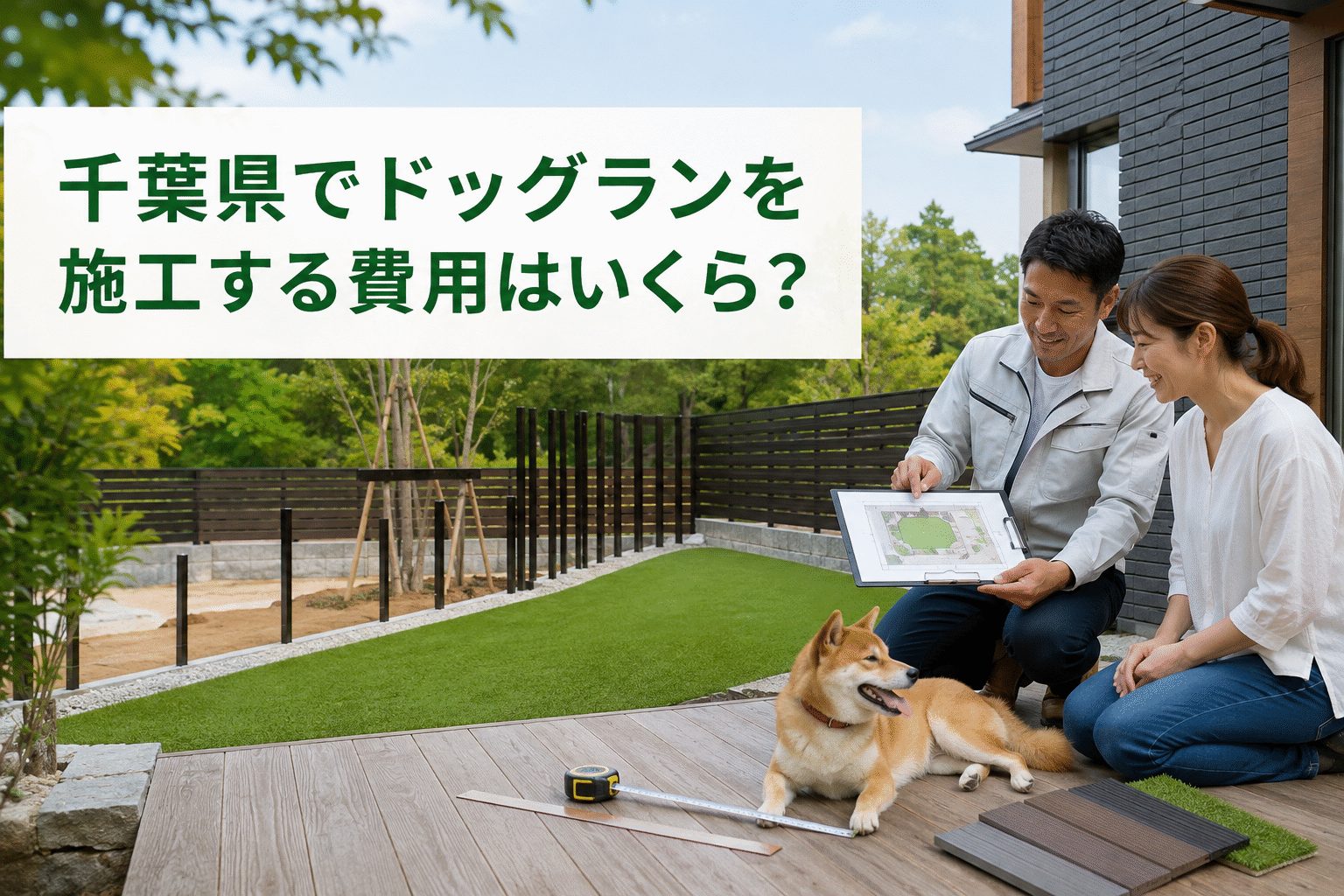 千葉県でドッグランを施工する費用はいくら?
