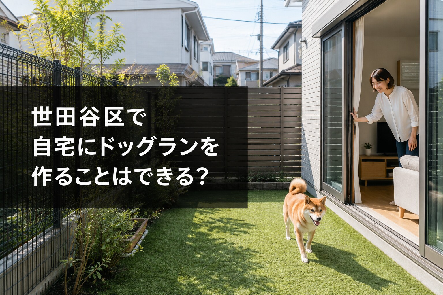 世田谷区で自宅にドッグランを作ることはできる？