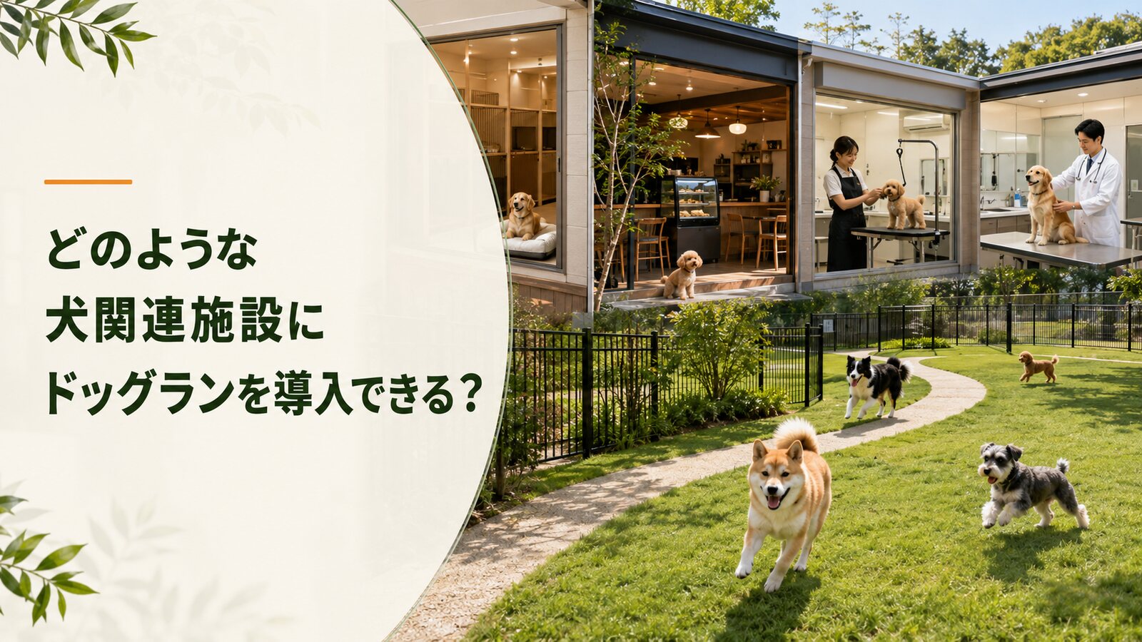 どのような犬関連施設にドッグランを導入できる？