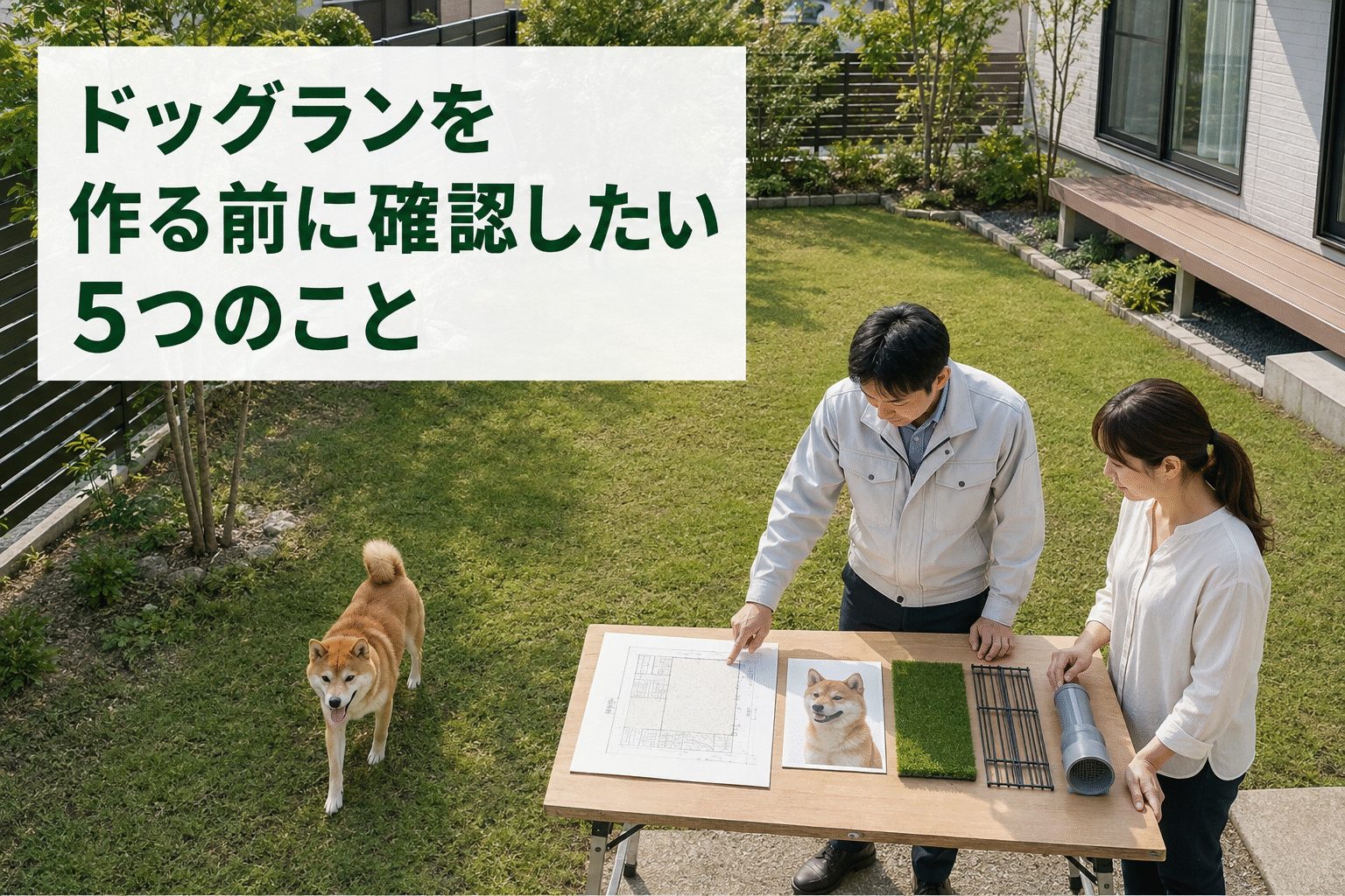 ドッグランを作る前に確認したい5つのこと