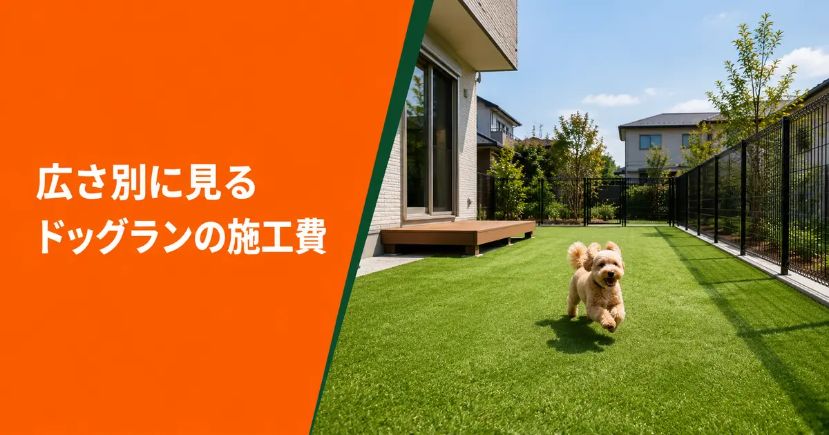 広さ別に見るドッグランの施工費