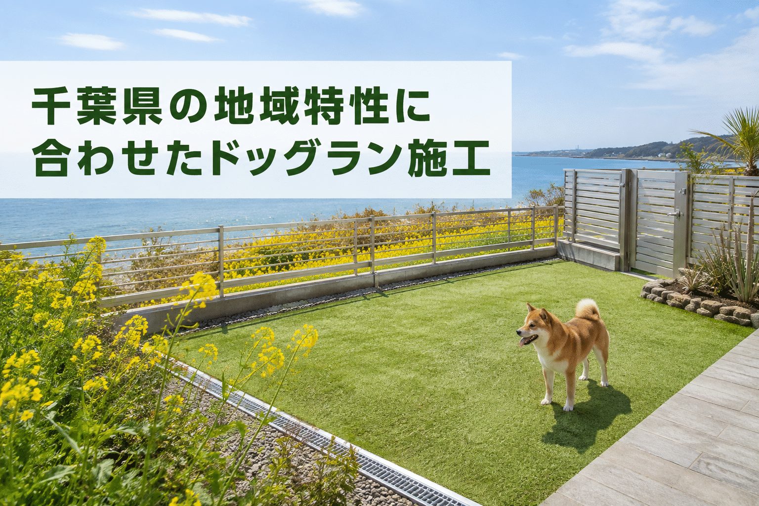 千葉県の地域特性に合わせたドッグラン施工