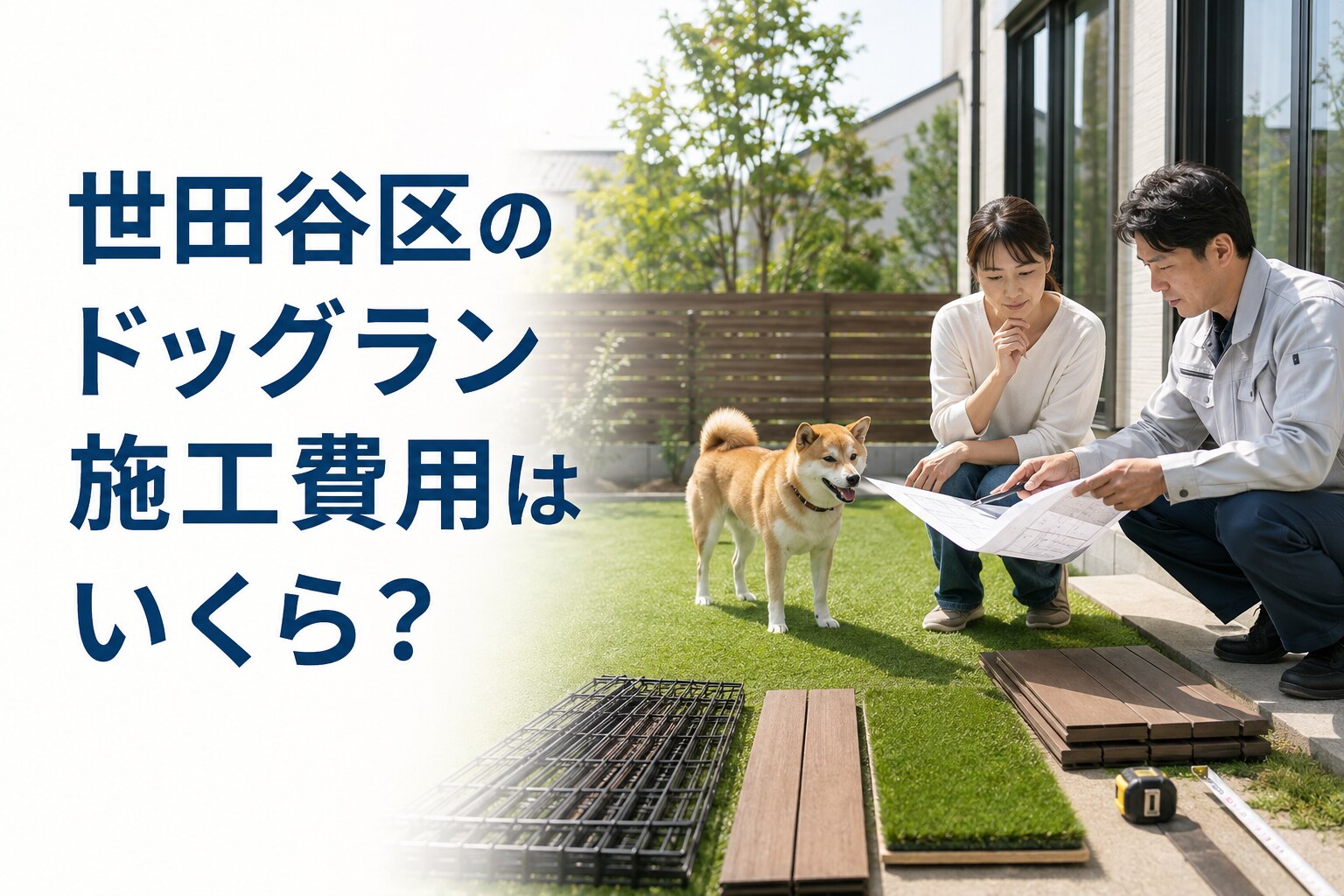 世田谷区のドッグラン施工費用はいくら？