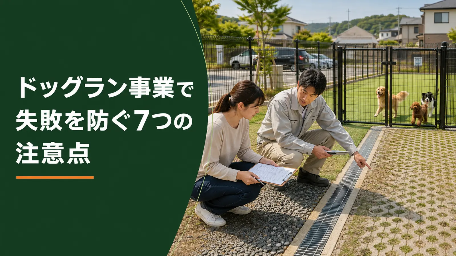 ドッグラン事業で失敗を防ぐ7つの注意点
