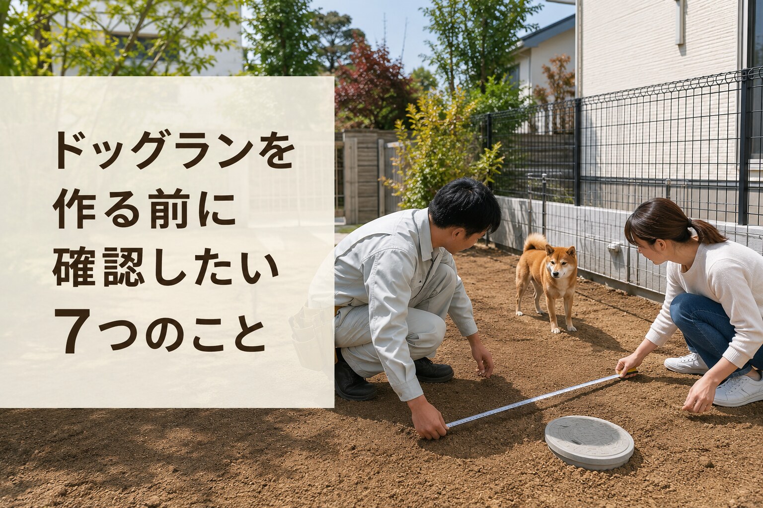 ドッグランを作る前に確認したい7つのこと