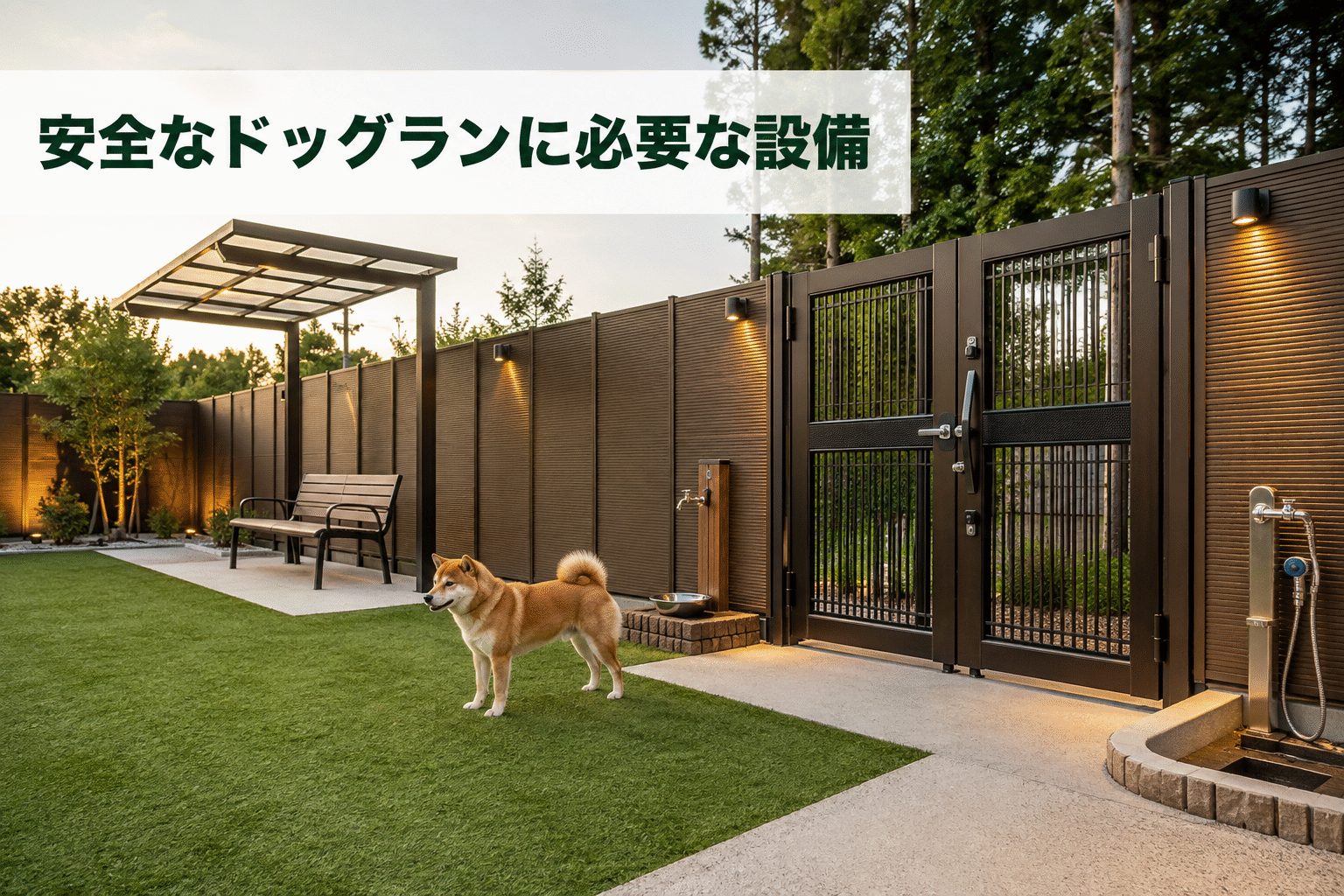 安全なドッグランに必要な設備