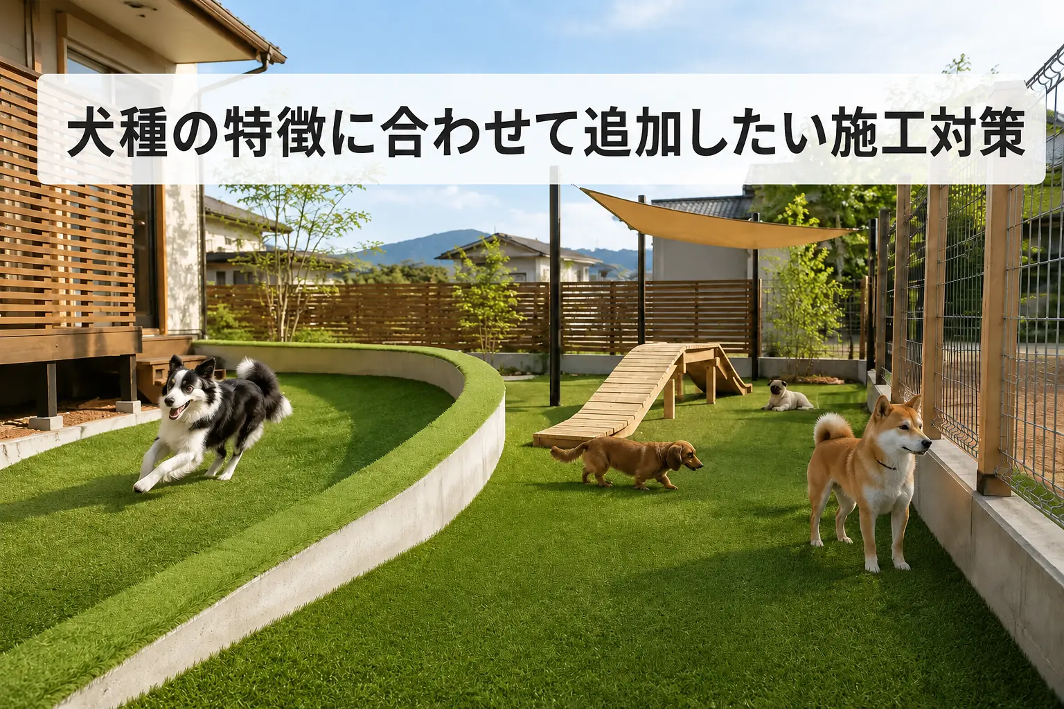犬種の特徴に合わせて追加したい施工対策