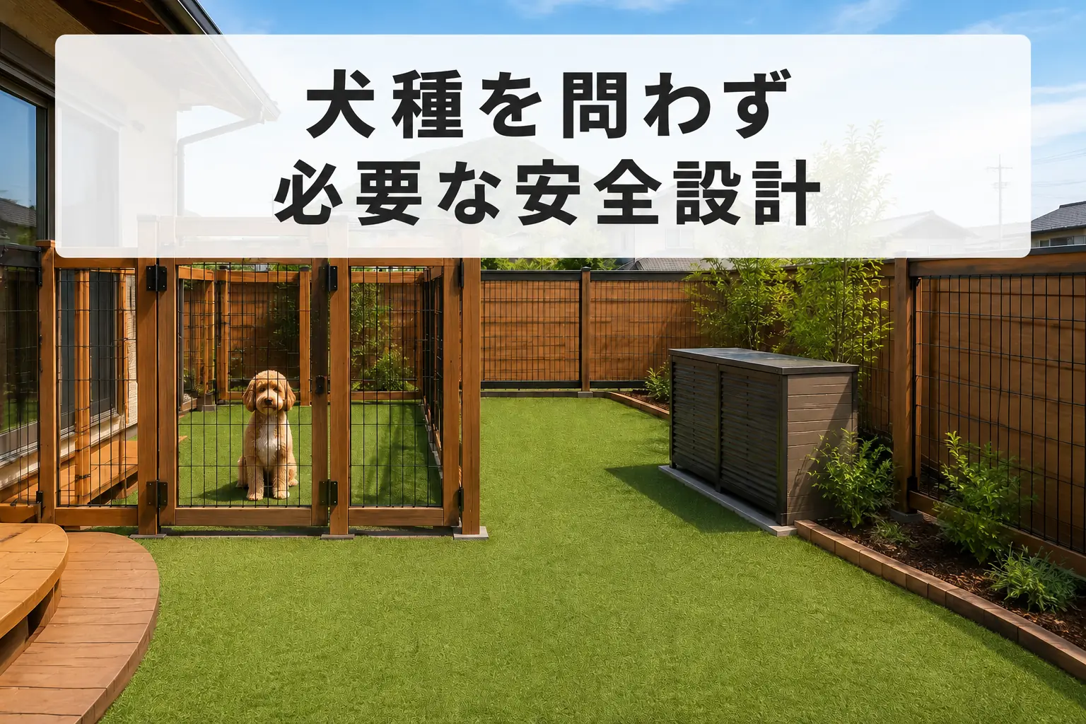 犬種を問わず必要な安全設計