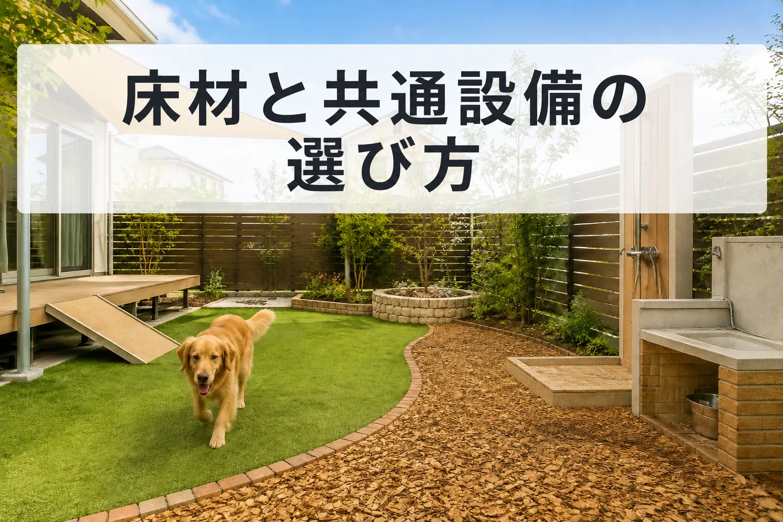 床材と共通設備の選び方