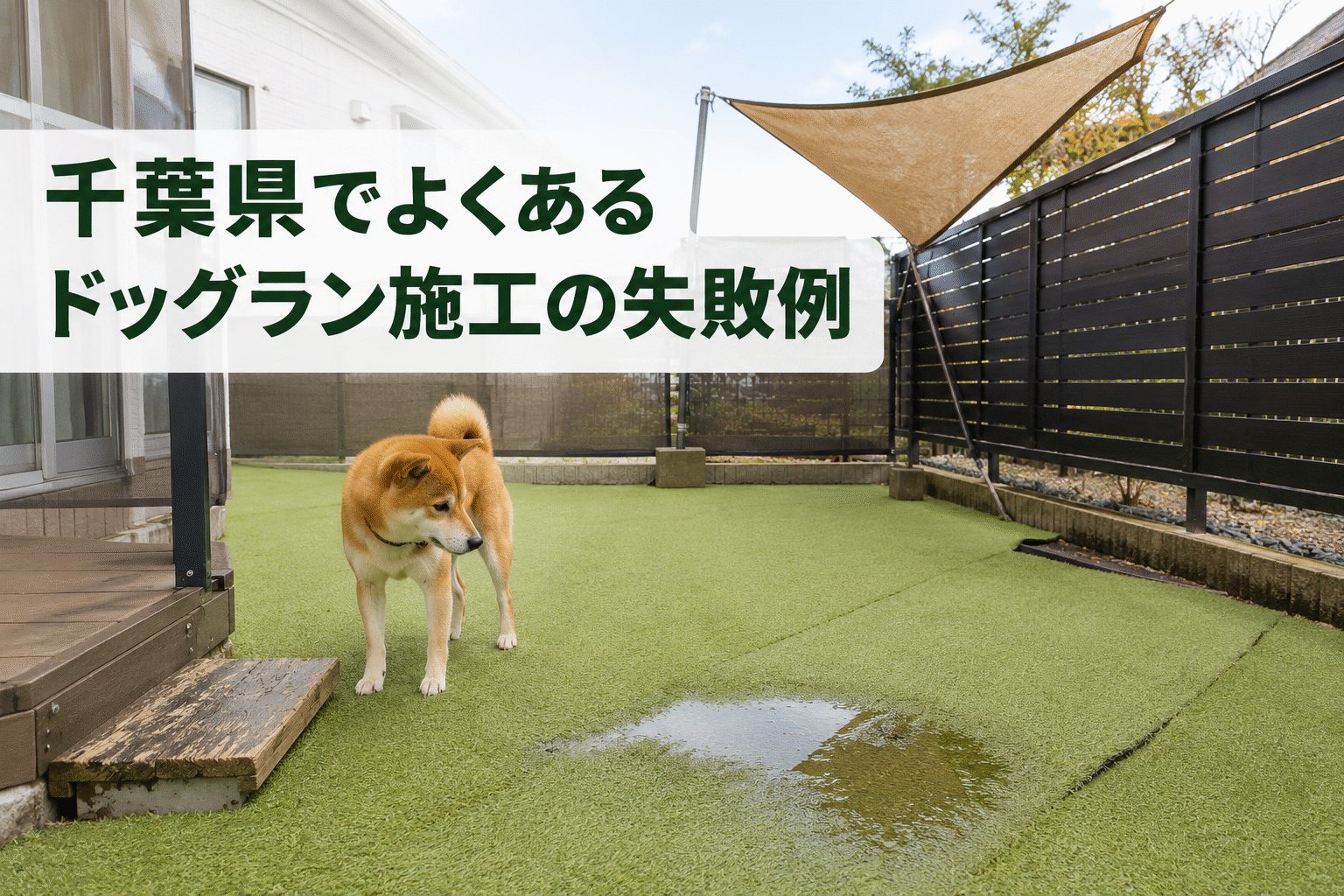 千葉県でよくあるドッグラン施工の失敗例