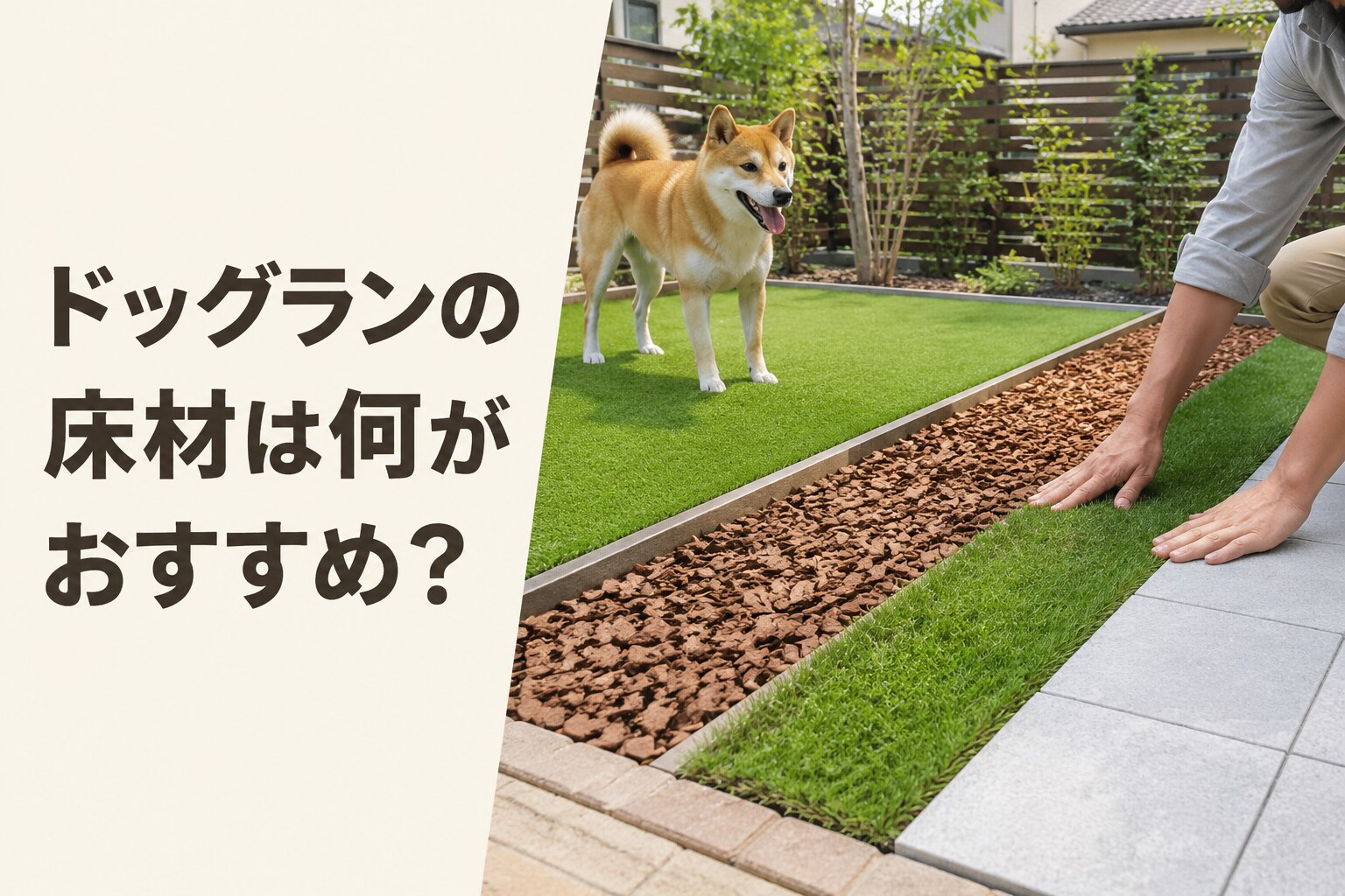 ドッグランの床材は何がおすすめ？