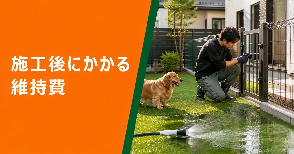 施工後にかかる維持費