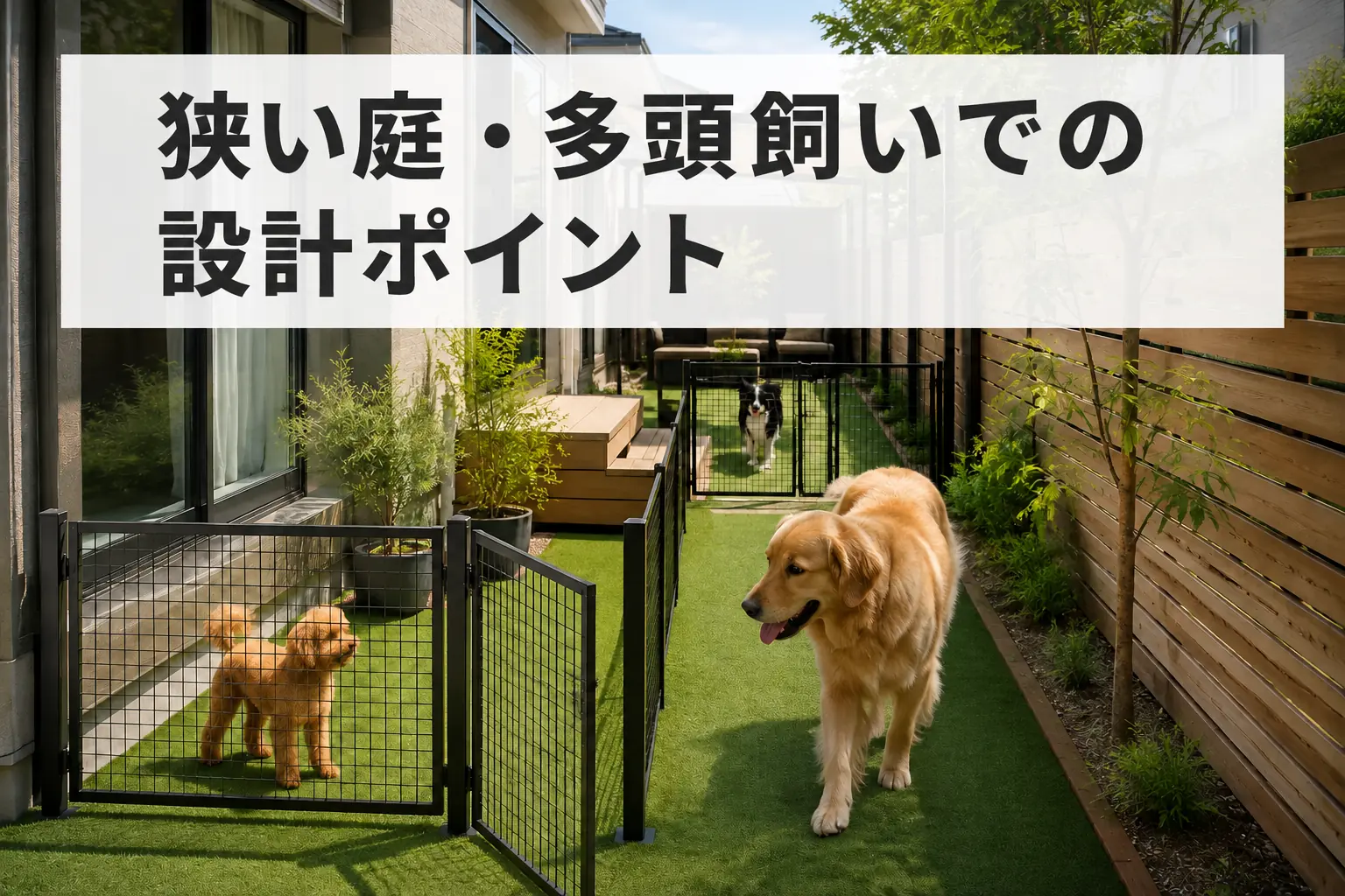 狭い庭・多頭飼いでの設計ポイント