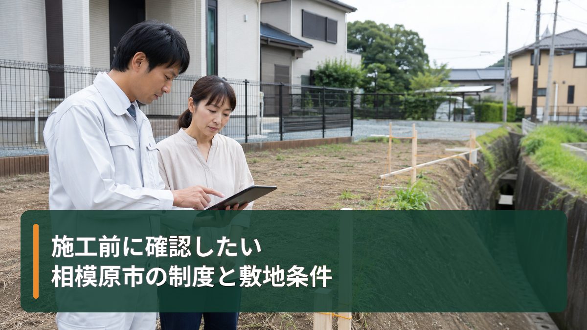 施工前に確認したい相模原市の制度と敷地条件