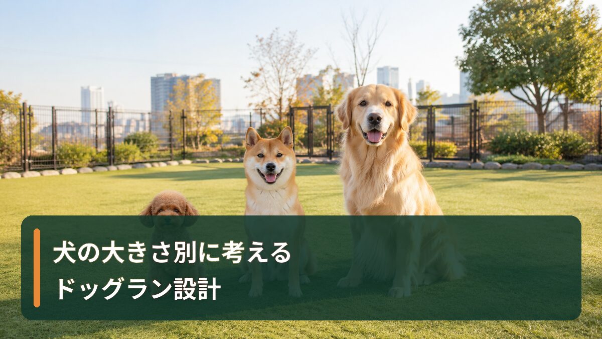 犬の大きさ別に考えるドッグラン設計