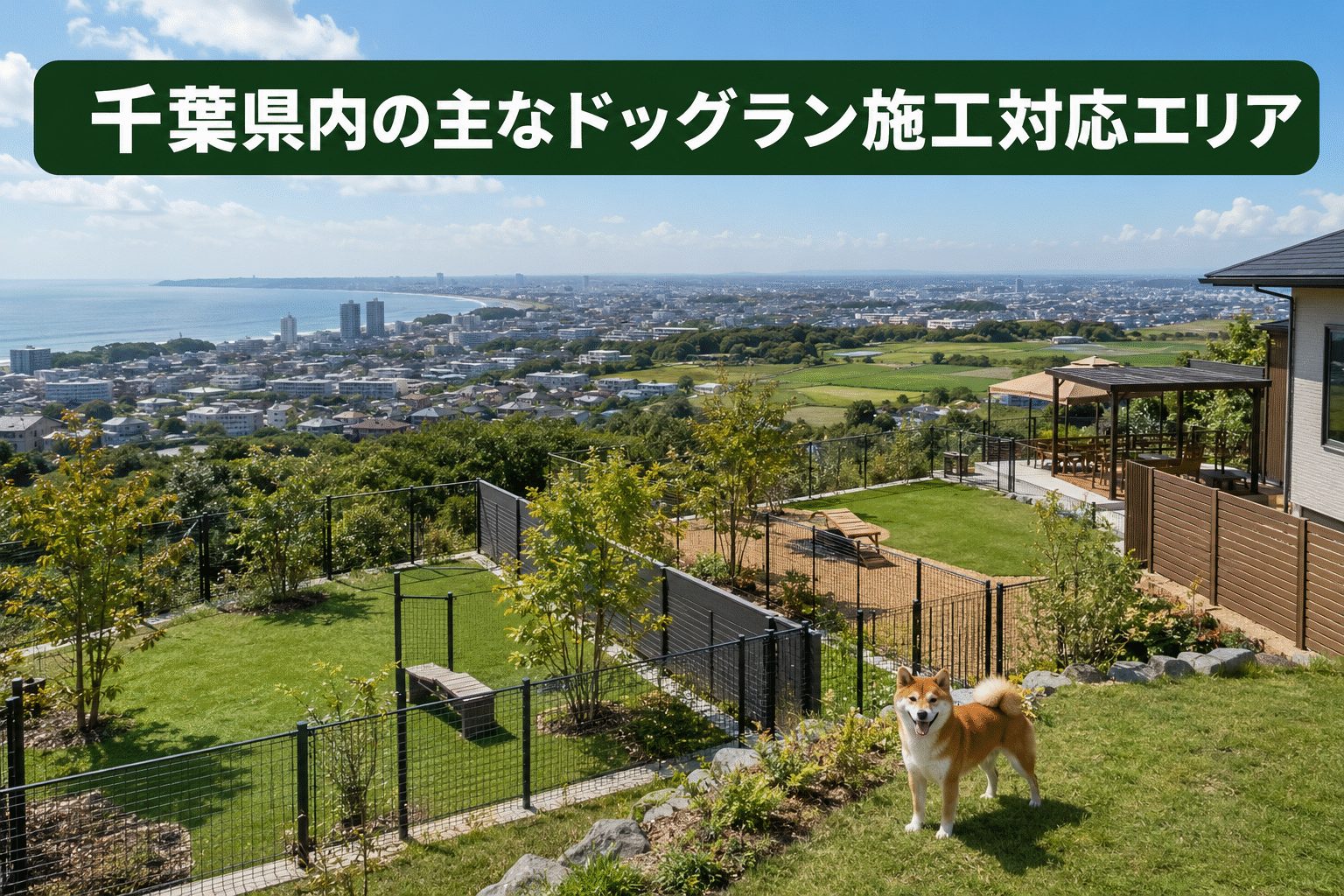 千葉県内の主なドッグラン施工対応エリア