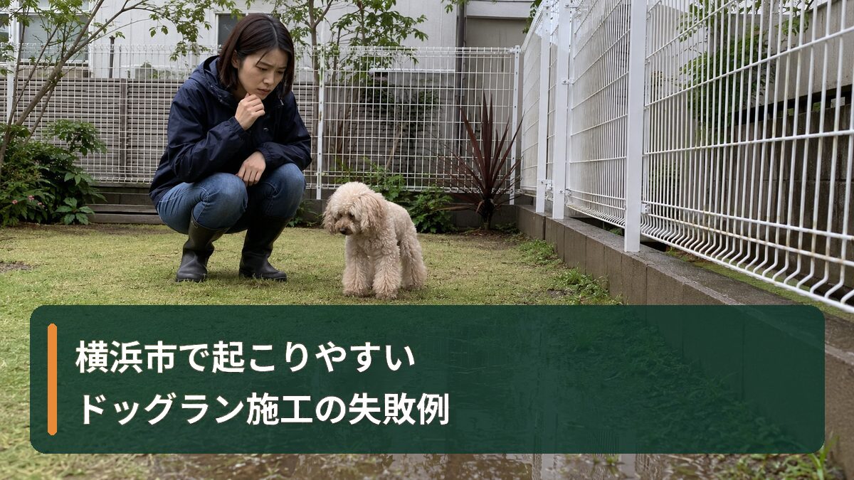 横浜市で起こりやすいドッグラン施工の失敗例