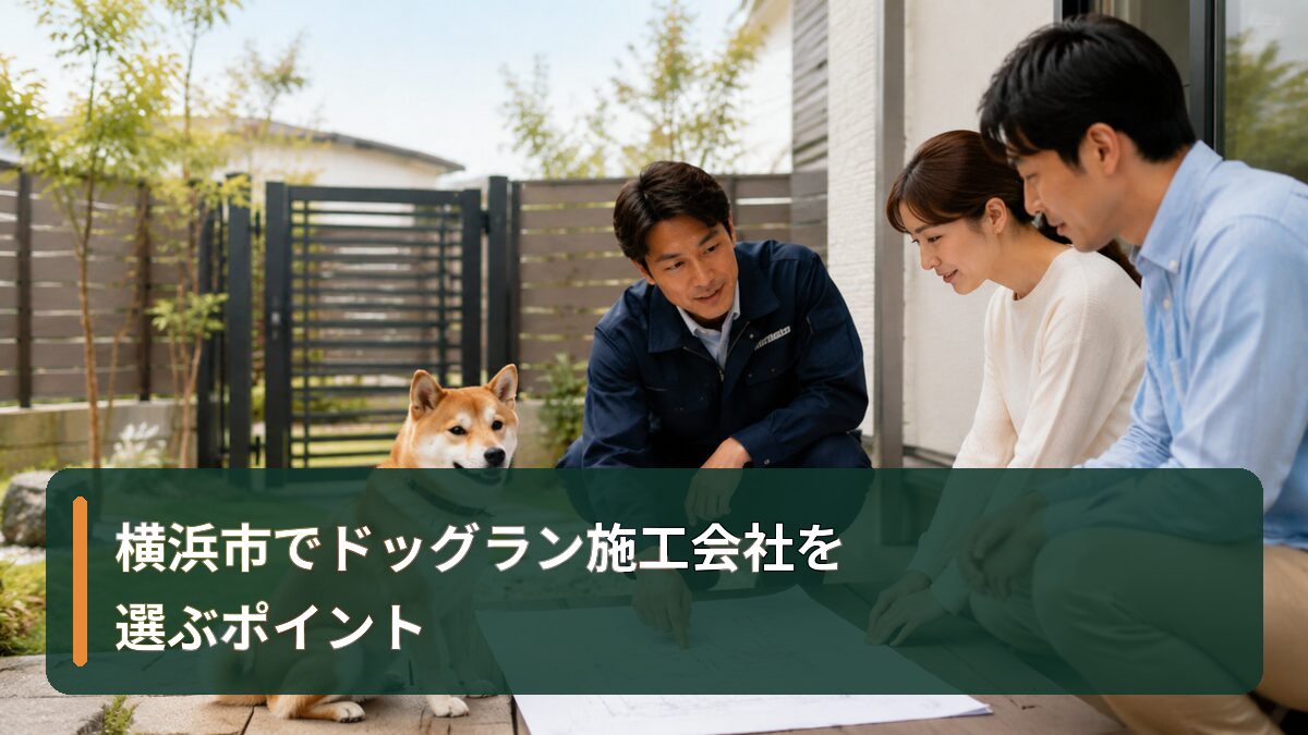 横浜市でドッグラン施工会社を選ぶポイント