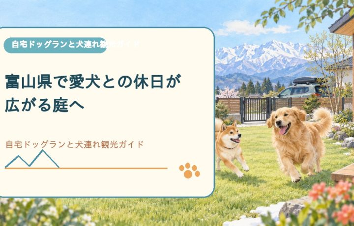 富山県で愛犬との休日が広がる庭へ｜自宅ドッグランと犬連れ観光ガイド