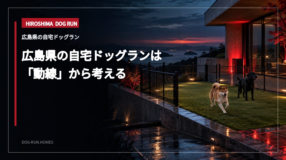 広島県の自宅ドッグランは 「動線」から考える