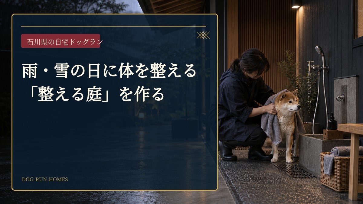 雨・雪の日に体を整える「整える庭」を作る