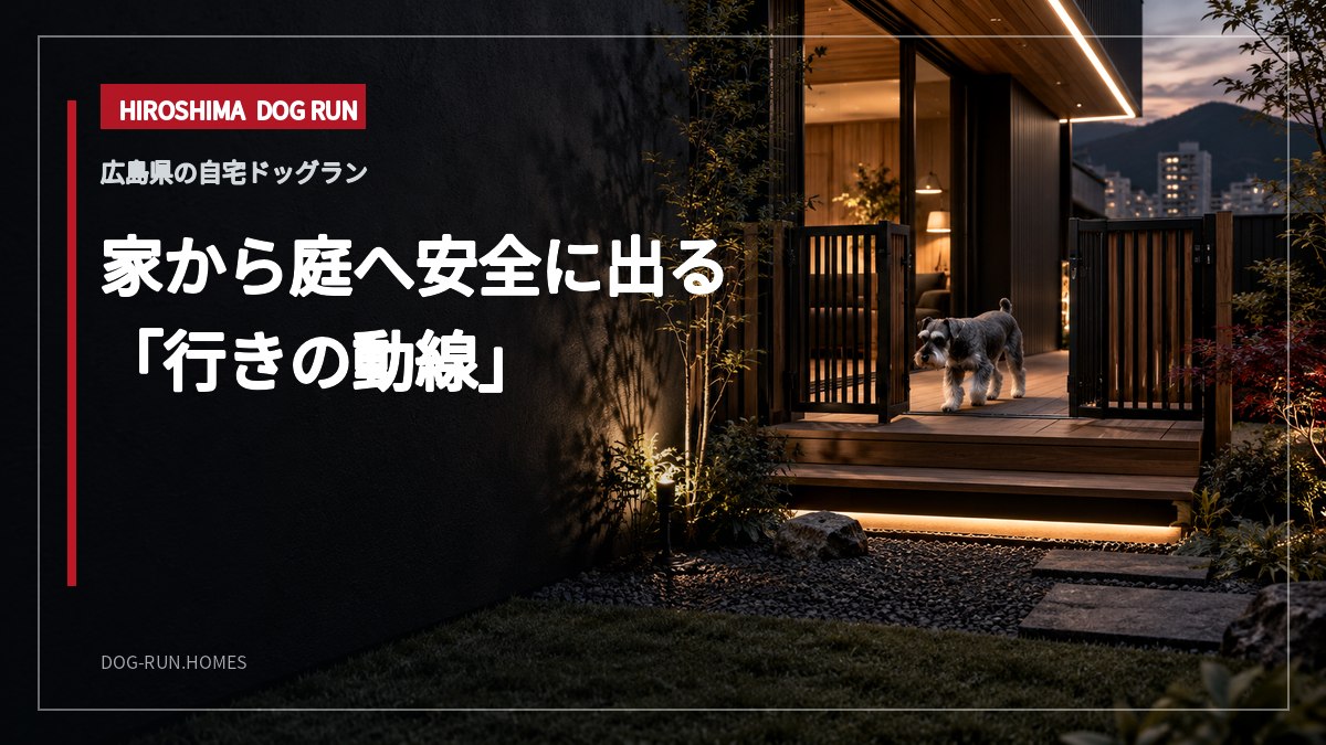 家から庭へ安全に出る 「行きの動線」