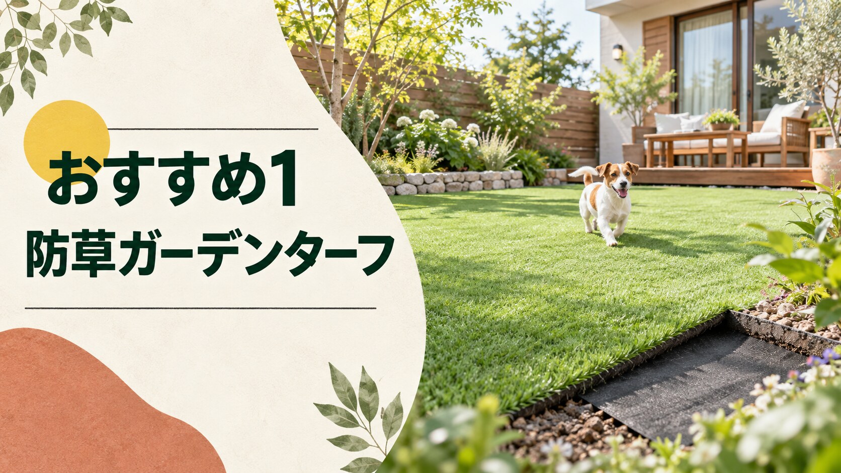 おすすめ1|LIFELEX 防草ガーデンターフ 1×10m
