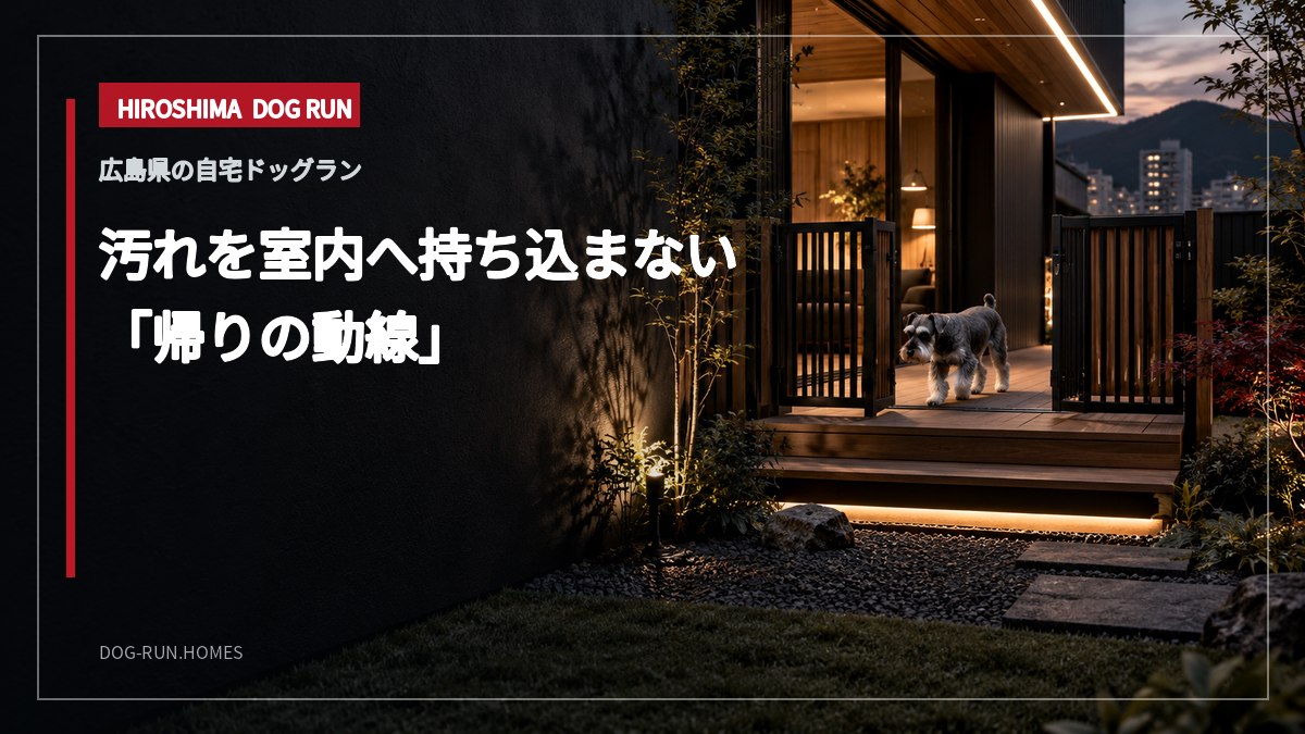 汚れを室内へ持ち込まない 「帰りの動線」