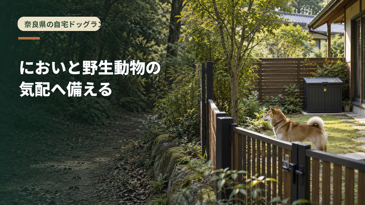 においと野生動物の気配へ備える