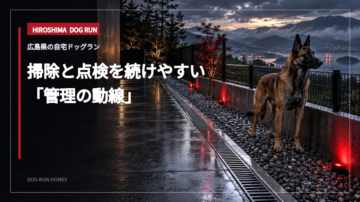 掃除と点検を続けやすい 「管理の動線」