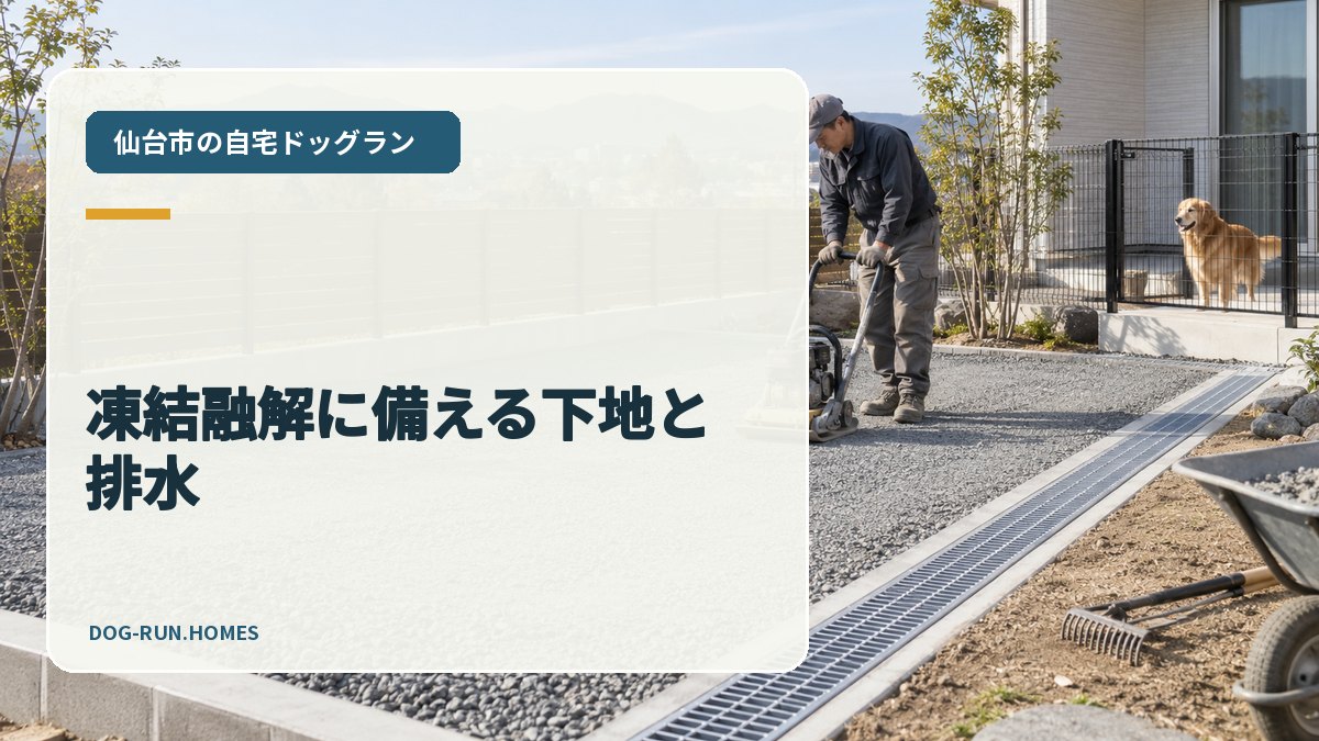 凍結融解に備える下地と排水