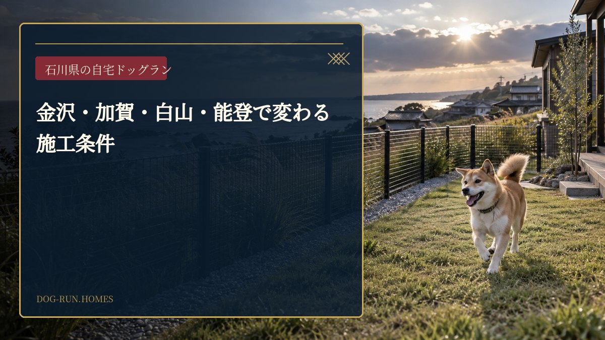 金沢・加賀・白山・能登で変わる施工条件