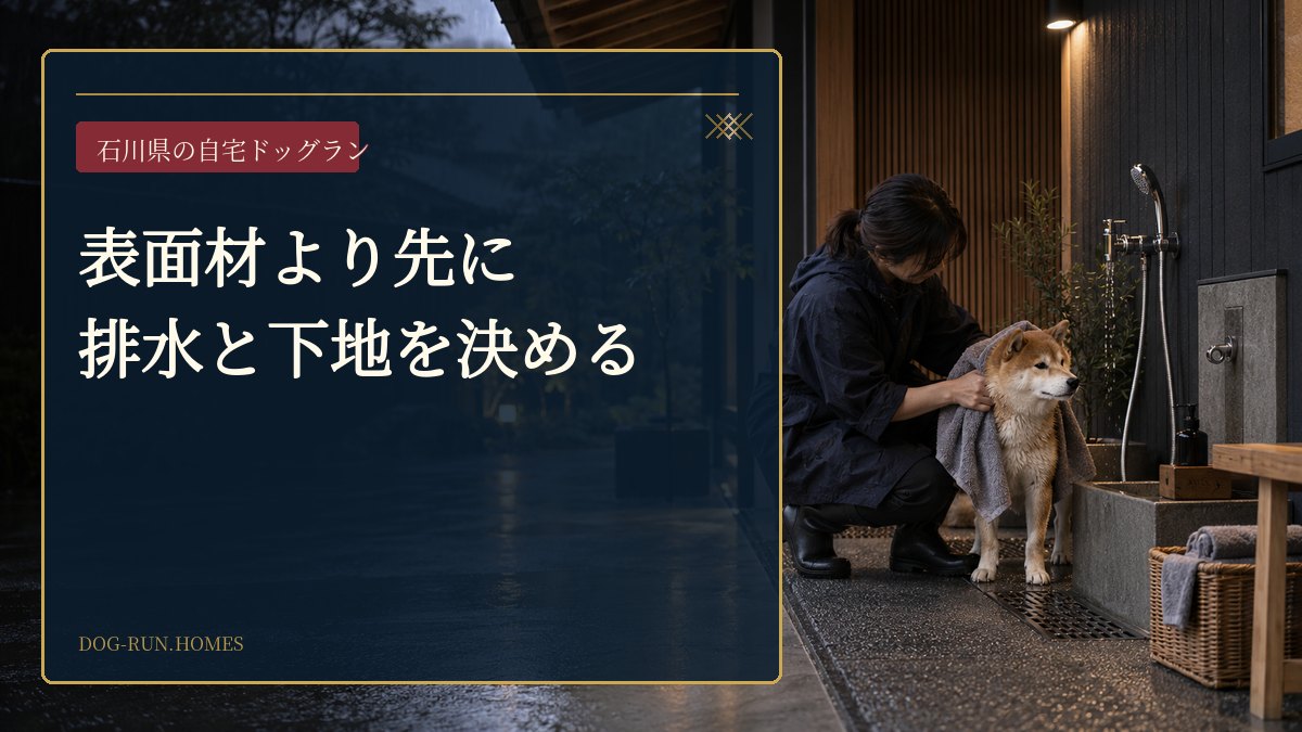 表面材より先に排水と下地を決める