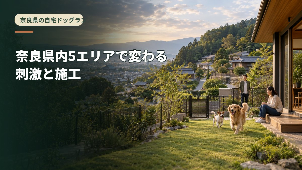 奈良県内5エリアで変わる刺激と施工