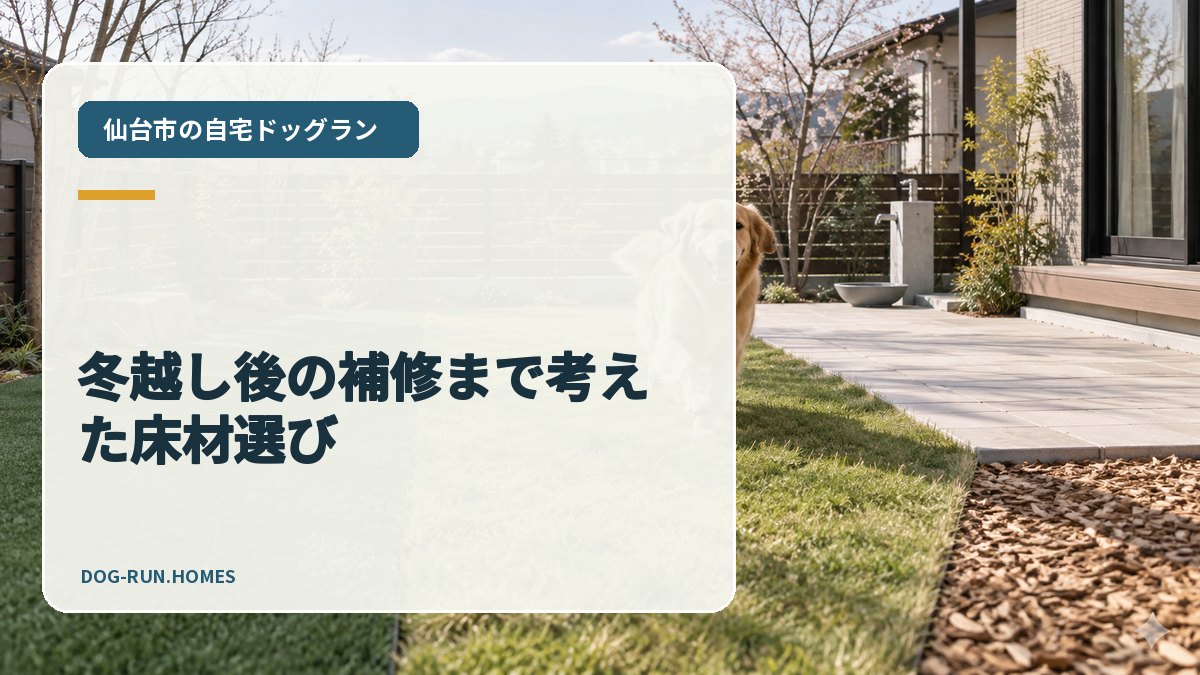 冬越し後の補修まで考えた床材選び