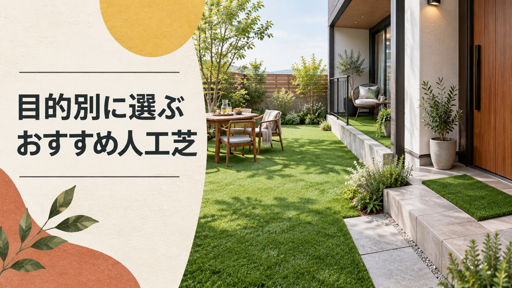 目的別|コーナンの人工芝はどれがおすすめ?