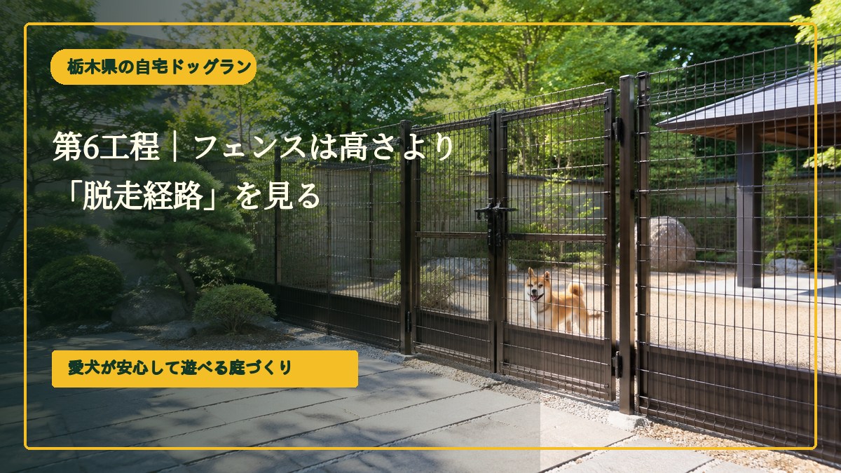 第6工程｜フェンスは高さより「脱走経路」を見る