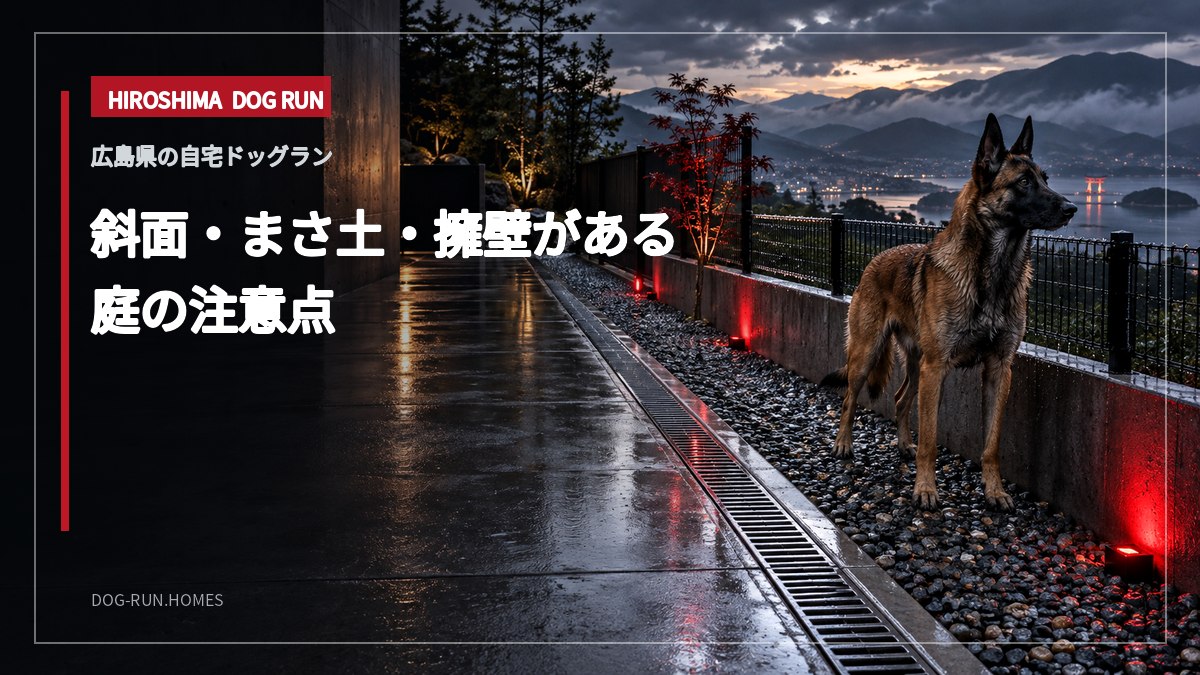 斜面・まさ土・擁壁がある 庭の注意点
