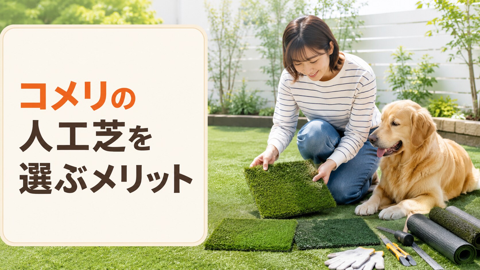 コメリの人工芝を選ぶメリット