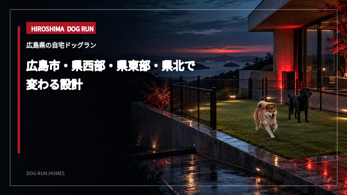 広島市・県西部・県東部・県北で 変わる設計