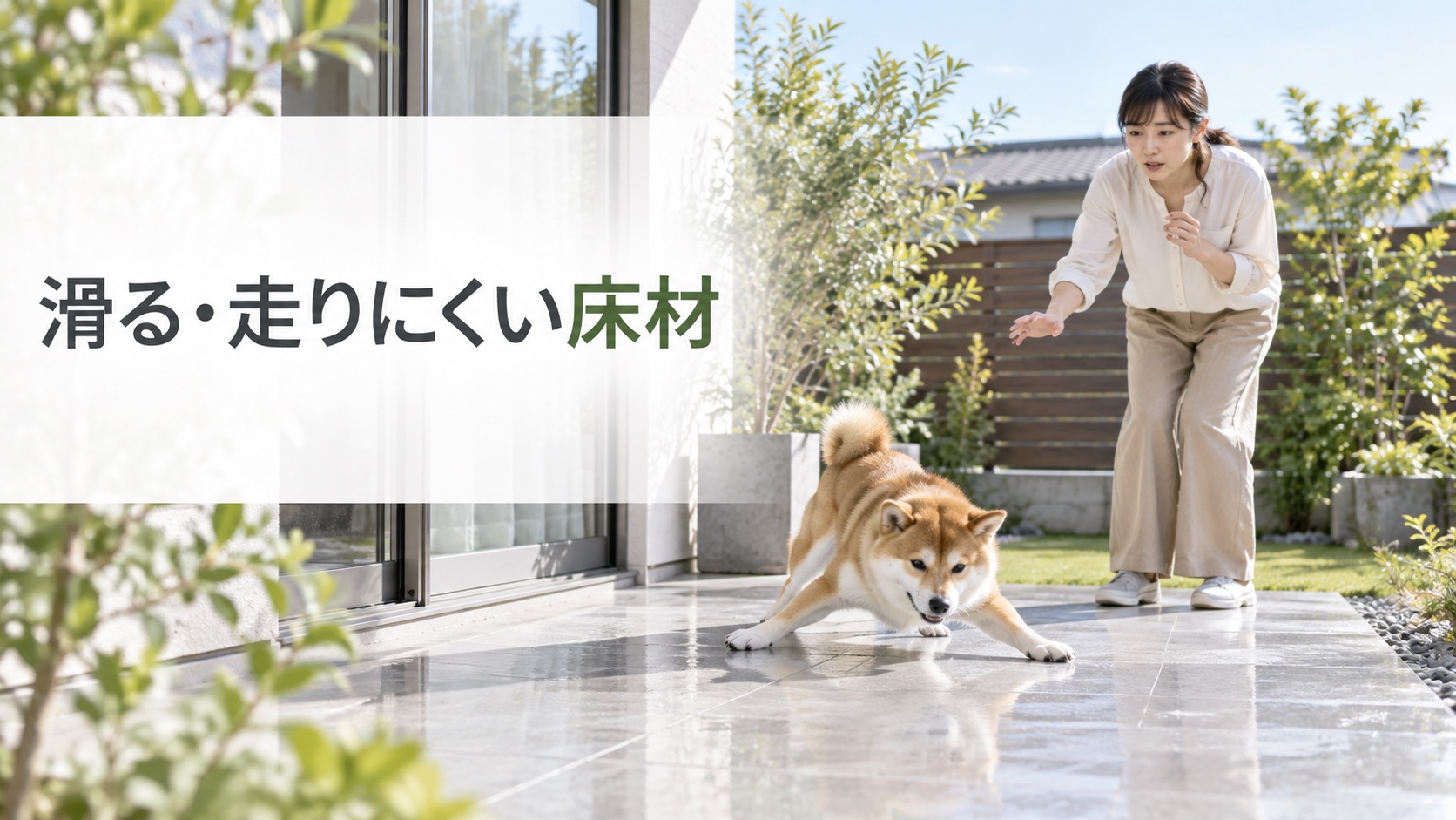 【失敗8】滑る・走りにくい床材を選んでしまった