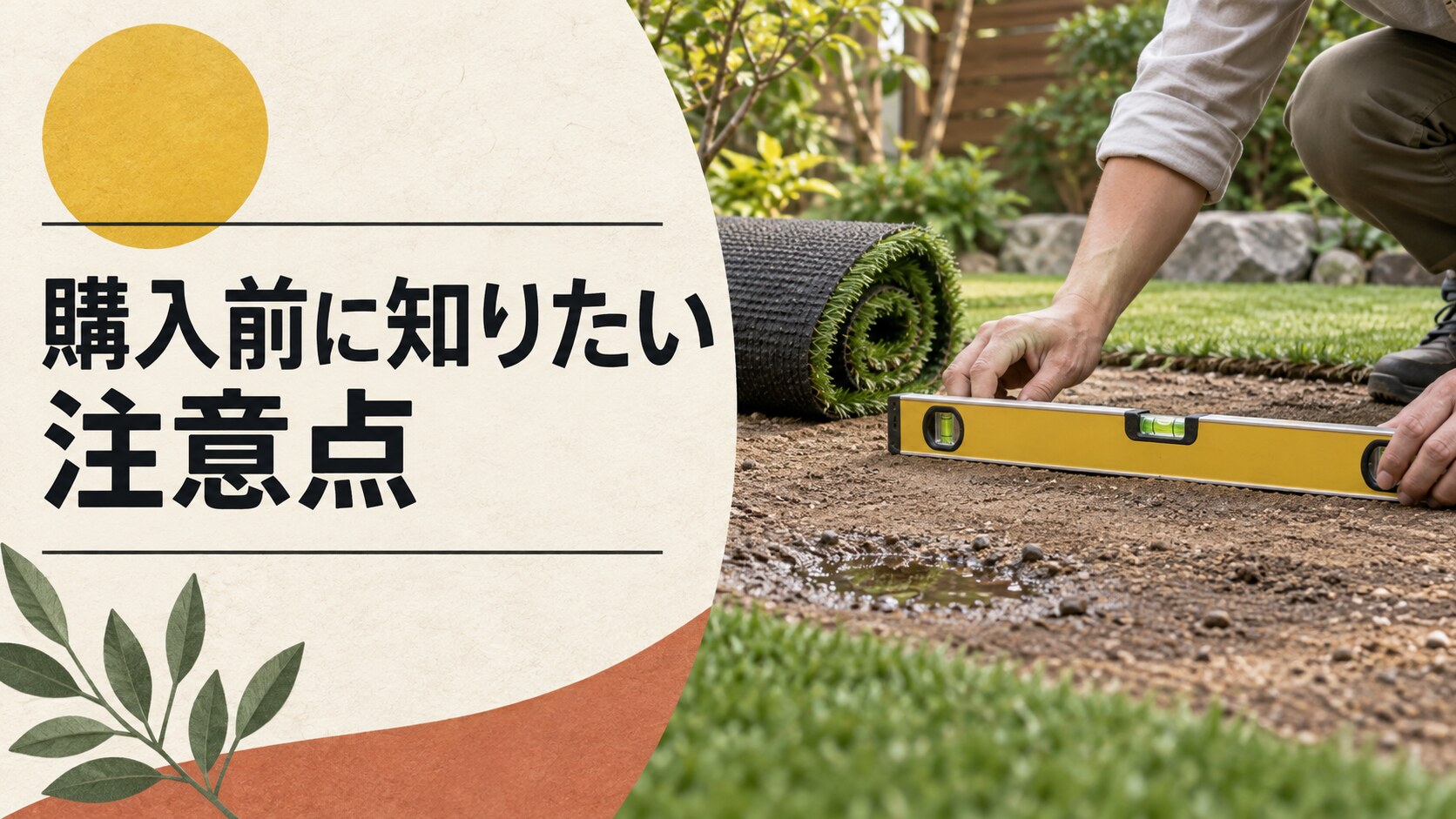 コーナンの人工芝を選ぶ前に知っておきたい注意点