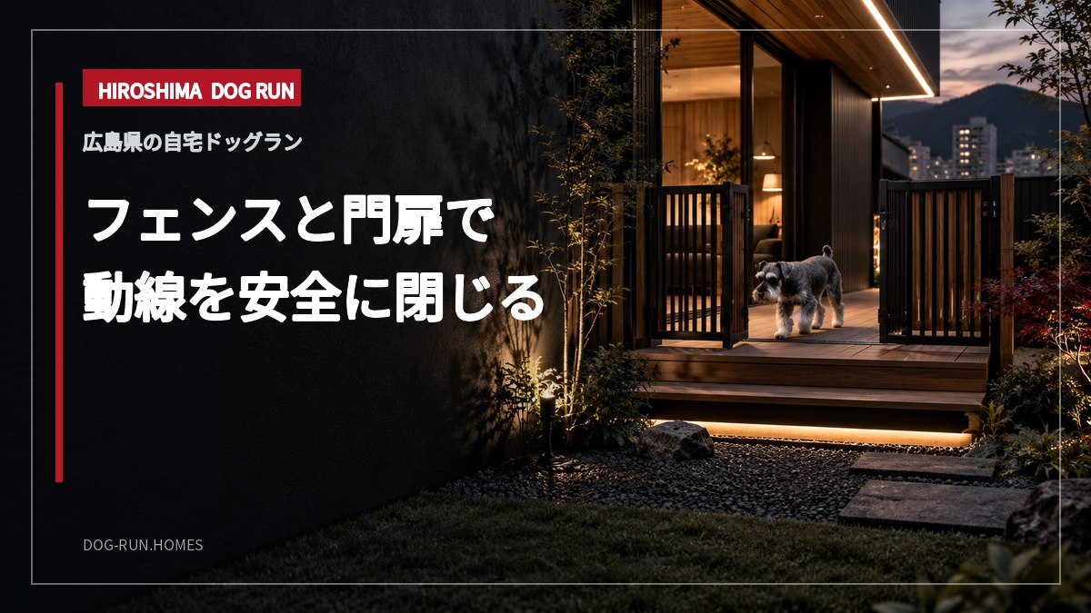 フェンスと門扉で 動線を安全に閉じる