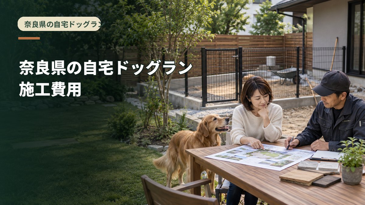 奈良県の自宅ドッグラン施工費用
