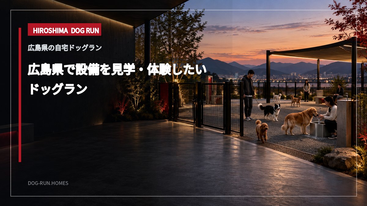広島県で設備を見学・体験したい ドッグラン